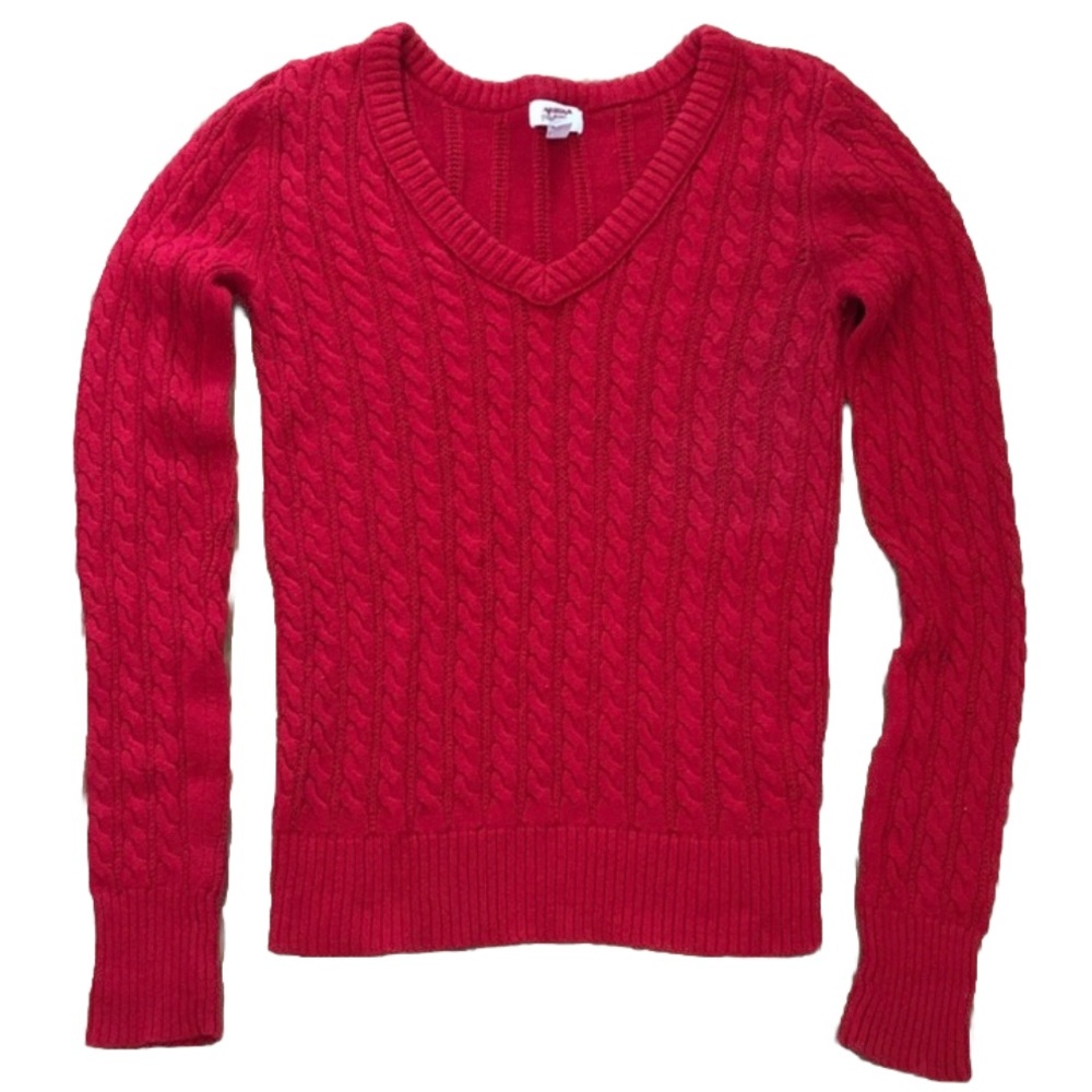 Arizona Jean Company Red V-Neck Sweater
